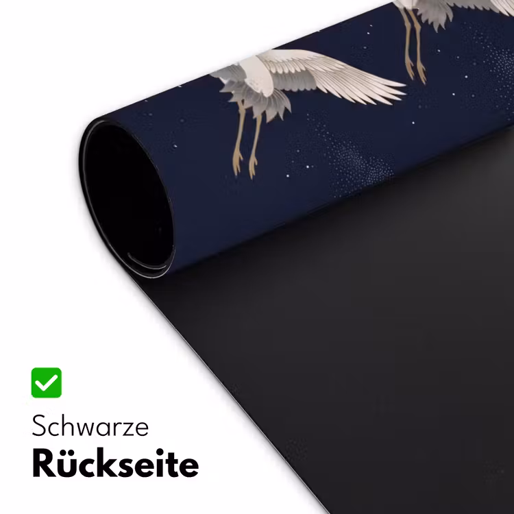 Kraanvogels - Nachthemel - Blauw Muismat XXL klein -ysfeer2_duits