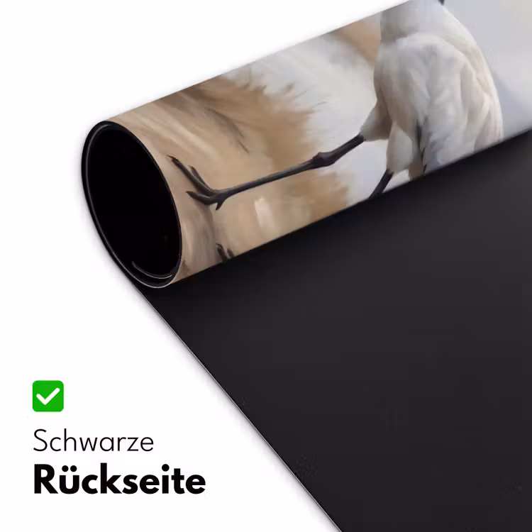 Kraanvogel - Natuur - Realistisch Muismat XXL klein -ysfeer2_duits