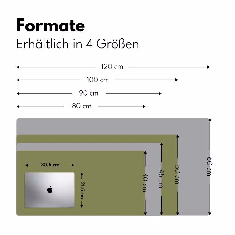 Herbal - Matcha - Groen Muismat XXL klein 681 -ysfeer5_duits