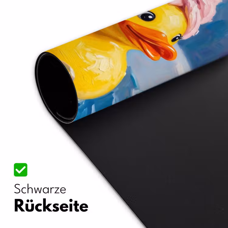 Creatief - Badeend - Kleurrijk Muismat XXL klein -ysfeer2_duits