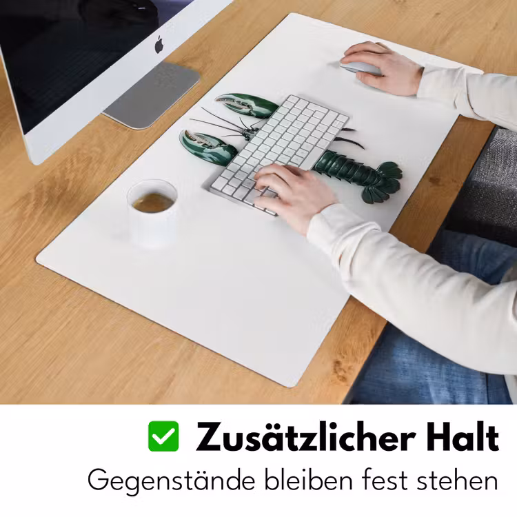 Kreeft - Glossier - Groen - Wit Muismat XXL klein -ysfeer3_duits