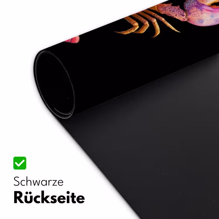 Kreeft - Paars - Roze - Zwart - Stippen - Lila Muismat XXL klein -ysfeer2_duits