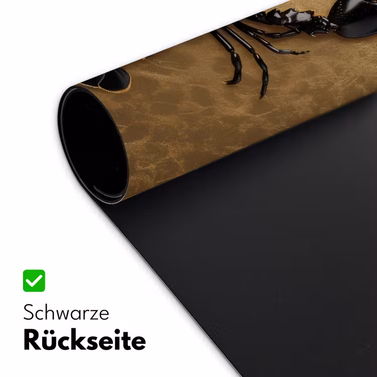 Kreeft - Zwart - Goud - Luxe Muismat XXL klein -ysfeer2_duits