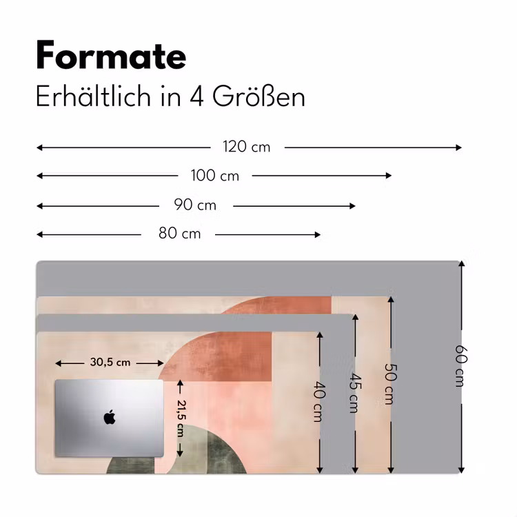 Cirkel - Abstract - Roze Muismat XXL klein -ysfeer5_duits