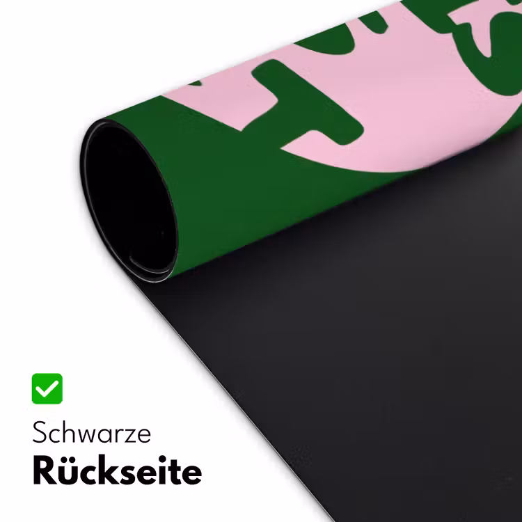 Cirkel - Roze - Tekst - Art Muismat XXL klein -ysfeer2_duits