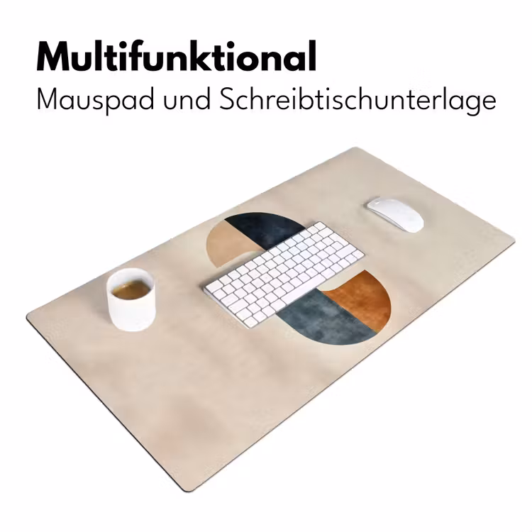 Cirkels - Abstract - Kleurrijk Muismat XXL klein -ysfeer4_duits