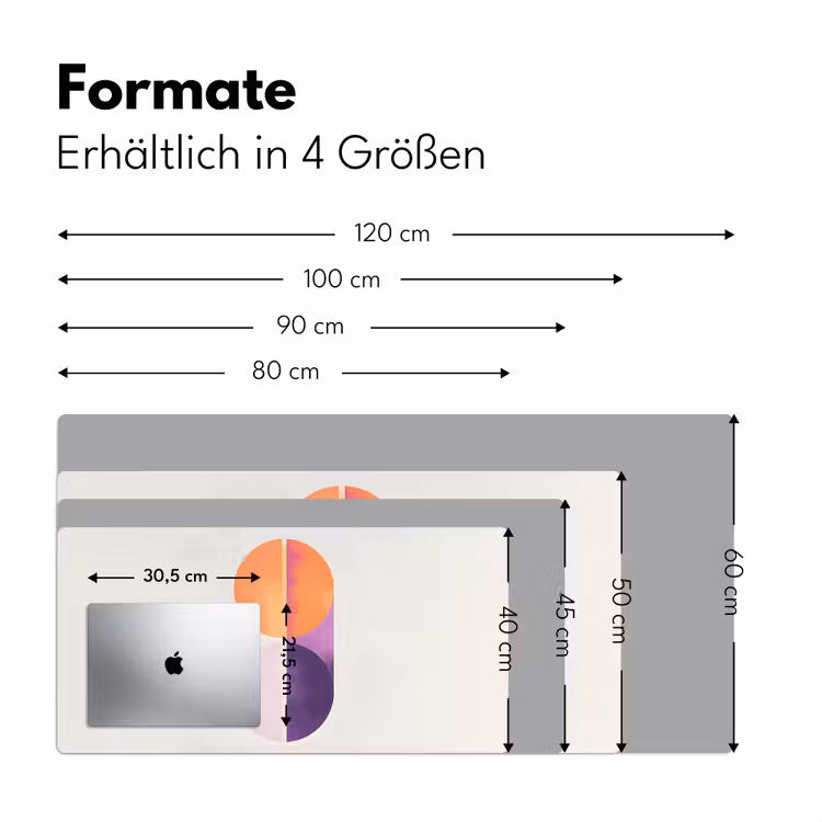 Cirkels - Abstract - Paars Muismat XXL klein -ysfeer5_duits