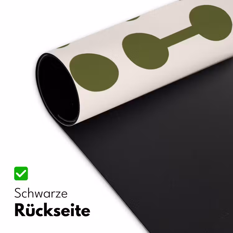 Schreibtischunterlage - Kreise – Geometrisch – Abstrakt – Modern – Grün - Cirkels - Geometrisch - Abstract - Modern - Groen Muismat XXL klein