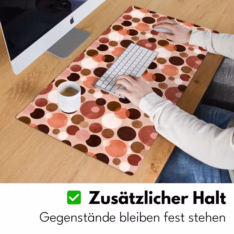 Cirkels - Modern - Kleurrijk Muismat XXL klein 681 -ysfeer3_duits