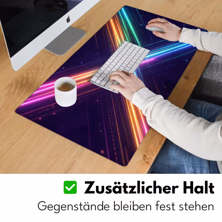 Kruisen - Lasterstralen - Neon Muismat XXL klein -ysfeer3_duits