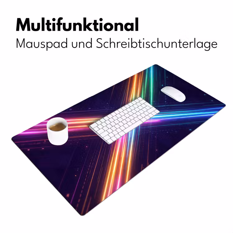 Kruisen - Lasterstralen - Neon Muismat XXL klein -ysfeer4_duits