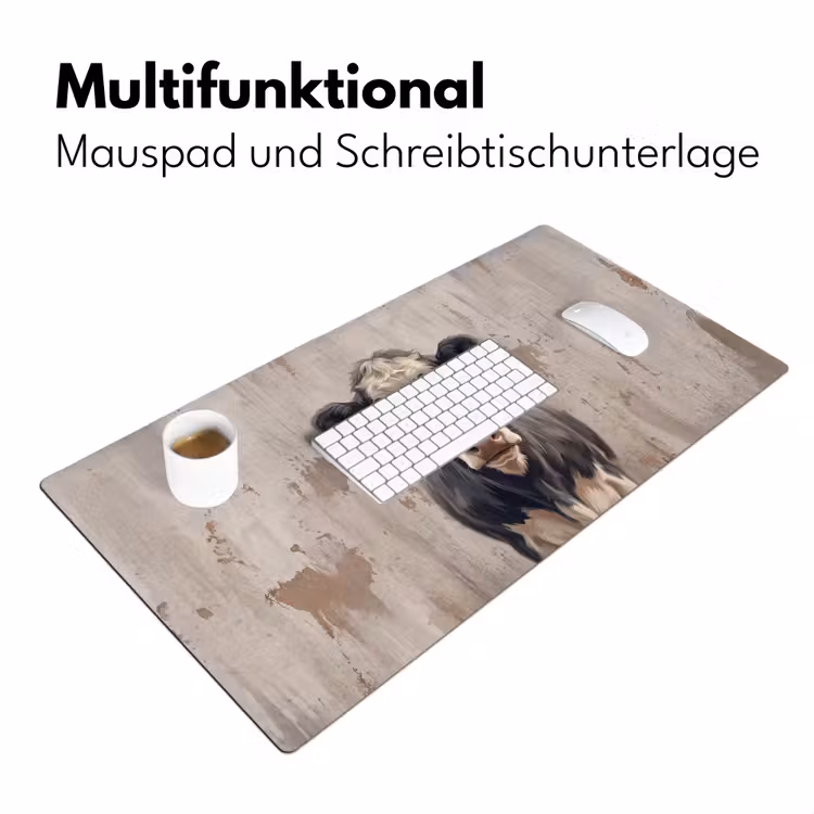 Koe - Portret - Dieren - Modern Muismat XXL klein -ysfeer4_duits