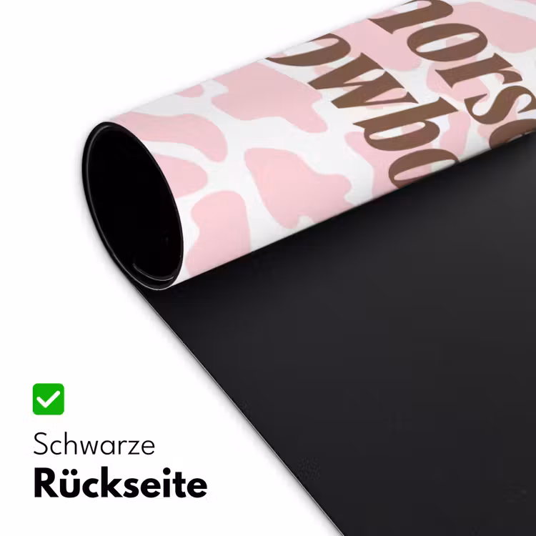 Koeienprint - Roze - Cowboy - Horse Muismat XXL klein -ysfeer2_duits