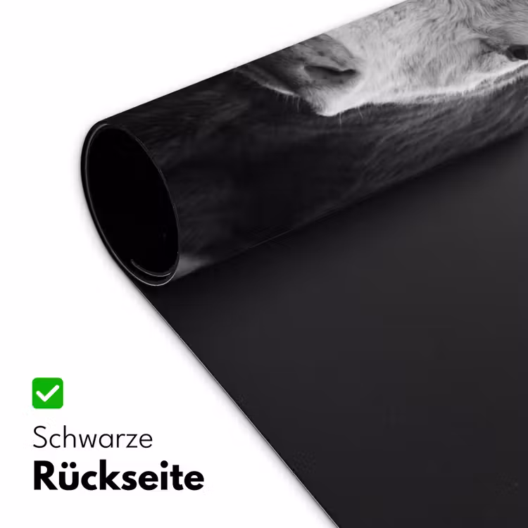 Koeien - Zwart - Wit Muismat XXL klein -ysfeer2_duits