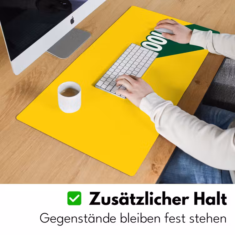 Cool - Geel - Groen Muismat XXL klein -ysfeer3_duits