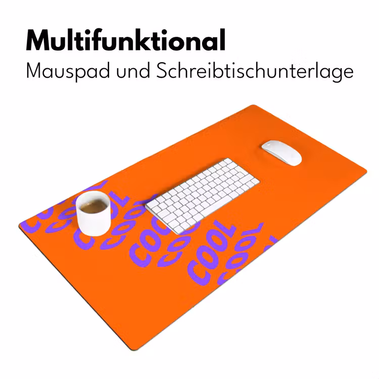 Cool - Paars - Oranje Muismat XXL klein -ysfeer4_duits