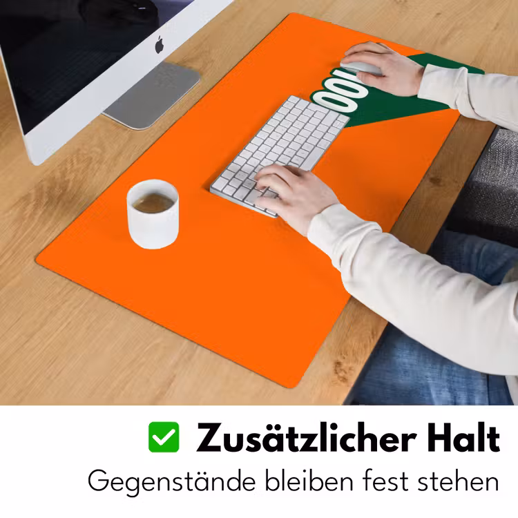 Cool - Oranje - Groen Muismat XXL klein -ysfeer3_duits