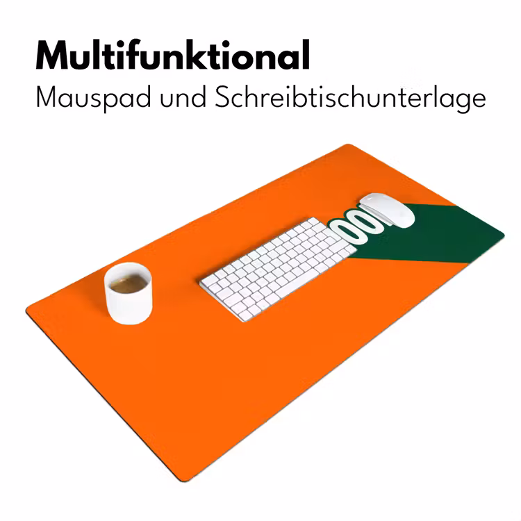 Cool - Oranje - Groen Muismat XXL klein -ysfeer4_duits