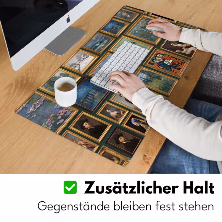 Kunst - Schilderijen - Collectie - Klassiek - Groen Muismat XXL klein -ysfeer3_duits