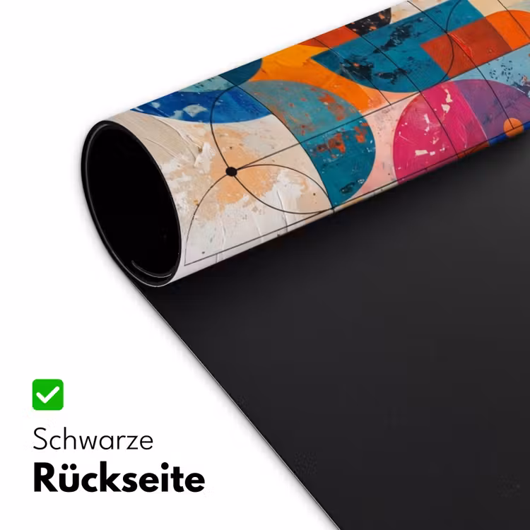 Kunst - Geometrisch - Abstract - Kleurrijk Muismat XXL klein -ysfeer2_duits