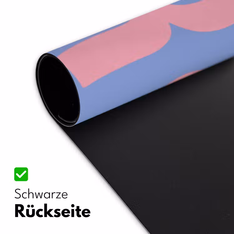 Art - Roze - Blauw Muismat XXL klein -ysfeer2_duits