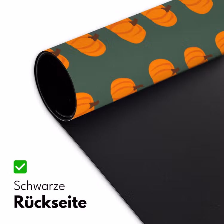 Pompoen - Patroon - Oranje Muismat XXL klein 681 -ysfeer2_duits