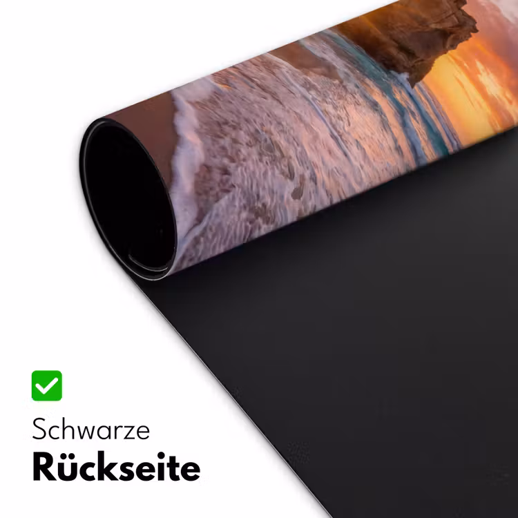 Kust - Rots - Zonsondergang - Zee - Natuur Muismat XXL klein -ysfeer2_duits