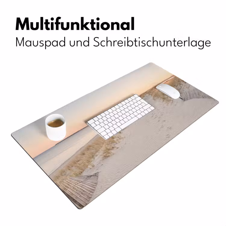 Kustlijn - Horizon - Hek Muismat XXL klein -ysfeer4_duits