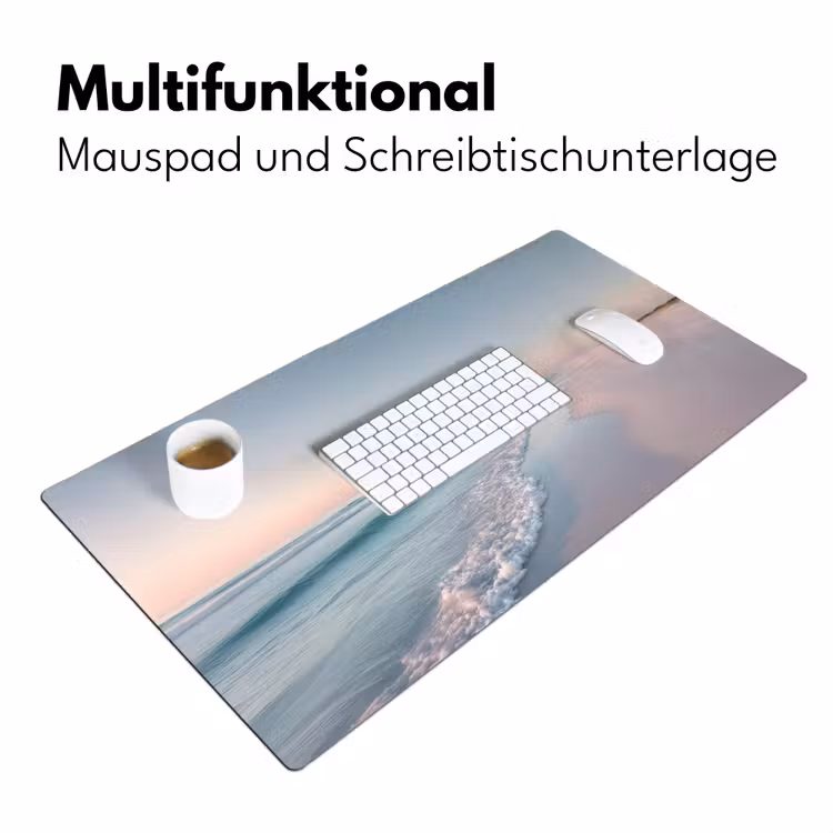 Kustlijn - Pastel - water Muismat XXL klein -ysfeer4_duits