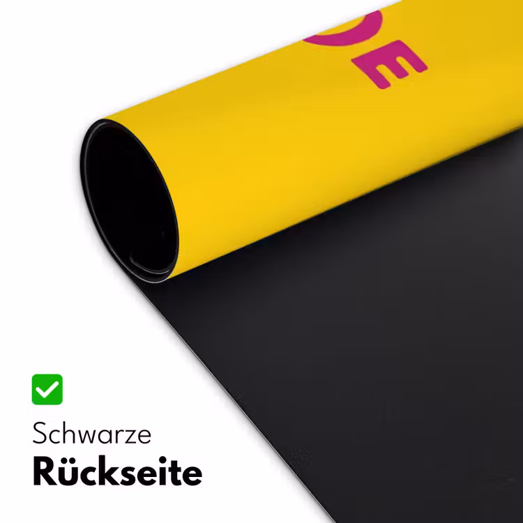 Smile - Roze - Geel Muismat XXL klein -ysfeer2_duits