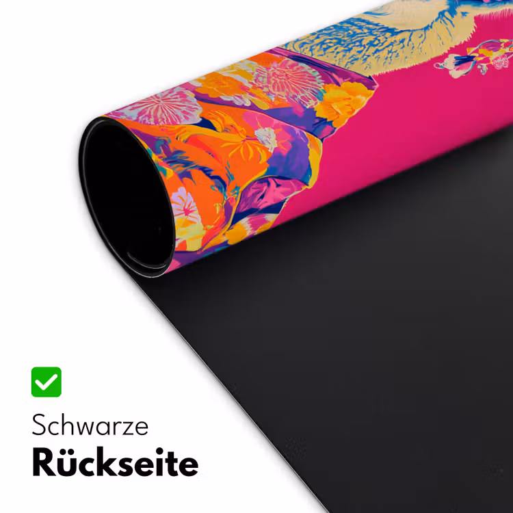 Lama - Kimono - Bloemenkrans - Felroze Muismat XXL klein -ysfeer2_duits