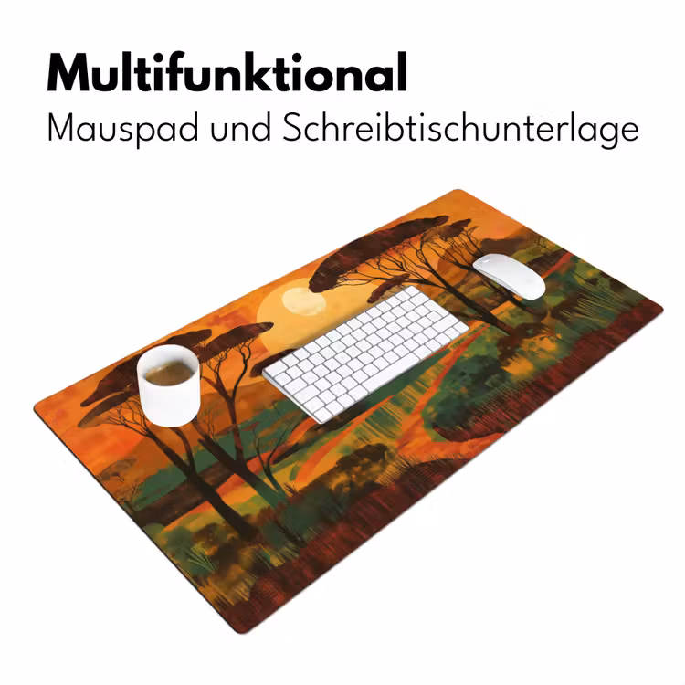 Landschap - Afrikaans - Zon Muismat XXL klein -ysfeer4_duits