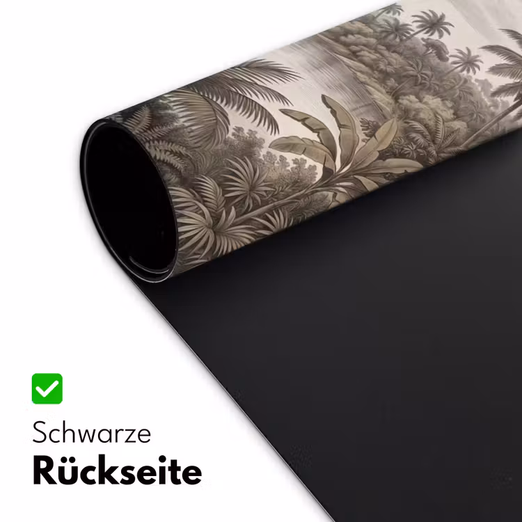 Landschap - Rivier - Boot - Tropisch - Vintage Muismat XXL klein -ysfeer2_duits