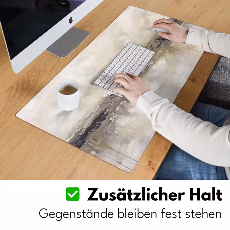 Landschap - Horizon - Natuur - Abstract - Neutraal Muismat XXL klein -ysfeer3_duits