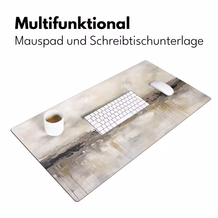 Landschap - Horizon - Natuur - Abstract - Neutraal Muismat XXL klein -ysfeer4_duits