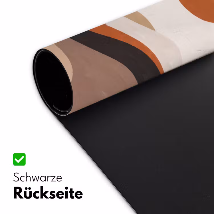 Landschap - Heuvels - Zon - Abstract - Oranje Muismat XXL klein -ysfeer2_duits