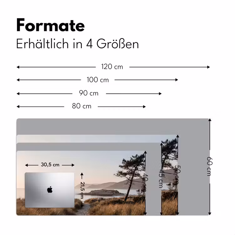 Landschap - Kust - Duinen Muismat XXL klein -ysfeer5_duits