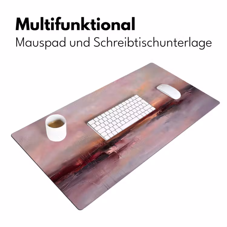 Landschap - Zonsondergang - Abstract - Modern - Roze Muismat XXL klein -ysfeer4_duits