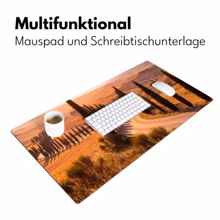 Schreibtischunterlage - Landschaft – Straße – Bäume – Natur – Gold — 4