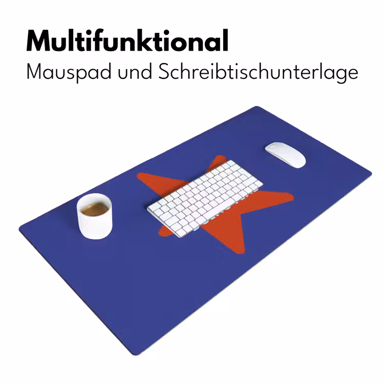 Slow down you're doing fine - Ster - Blauw Muismat XXL klein -ysfeer4_duits