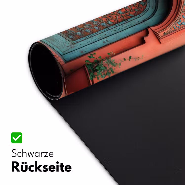Lantaarn - Deur - Turquoise Muismat XXL klein -ysfeer2_duits