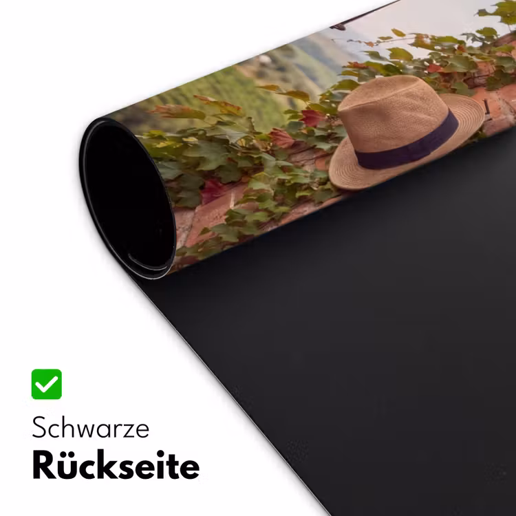 Schreibtischunterlage - Laterne – Weinberg – Landschaft – Italienisch - Lantaarn - Wijngaard - Landschap - Italiaans Muismat XXL klein