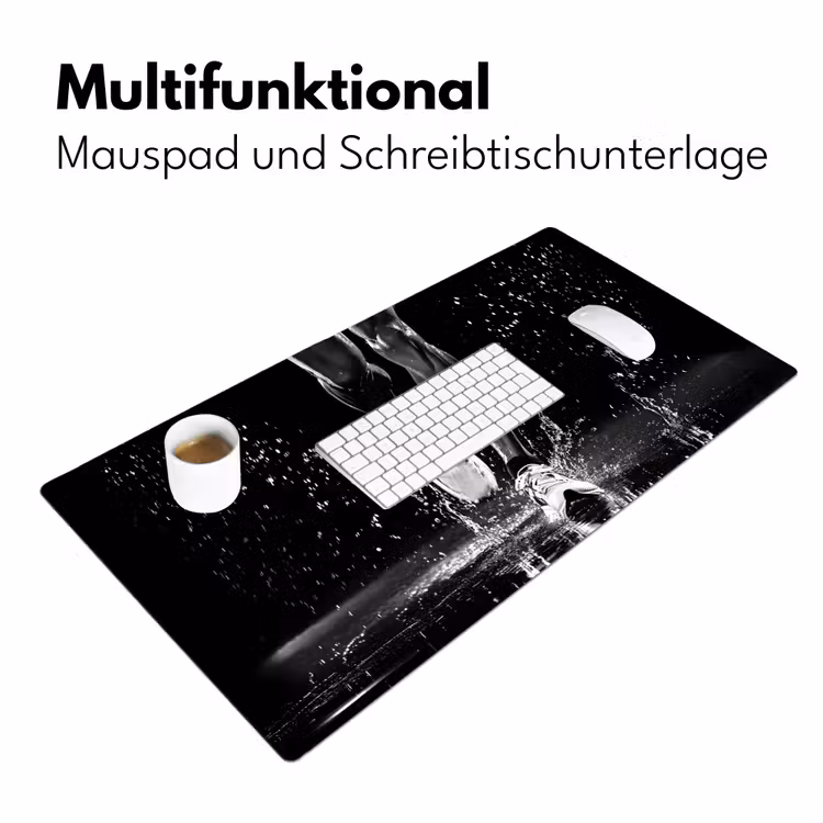 Hardloopschoenen - Rennen - Druppels - Zwart Muismat XXL klein -ysfeer4_duits