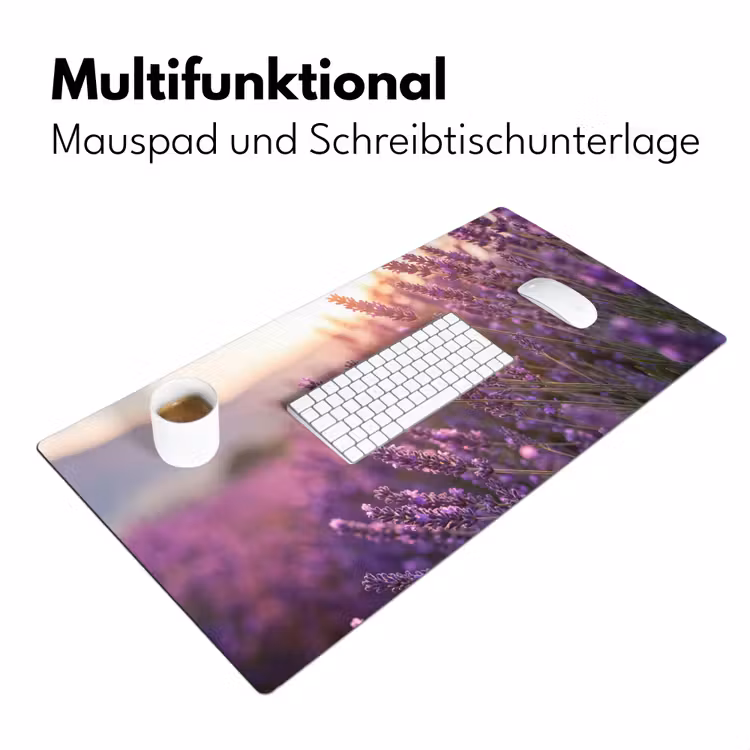 Lavendel - Paars - Zonlicht Muismat XXL klein -ysfeer4_duits