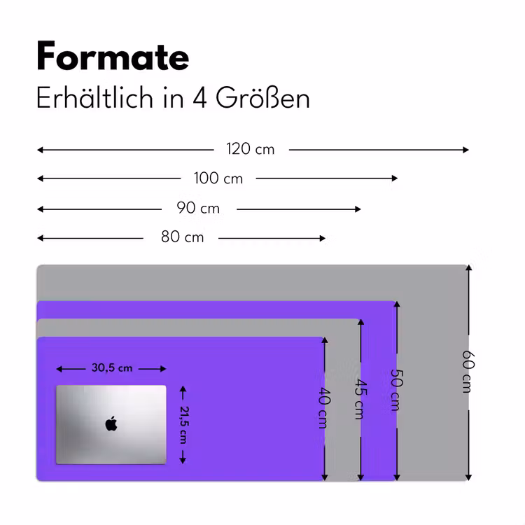 Vivid - Violet - Paars Muismat XXL klein 681 -ysfeer5_duits