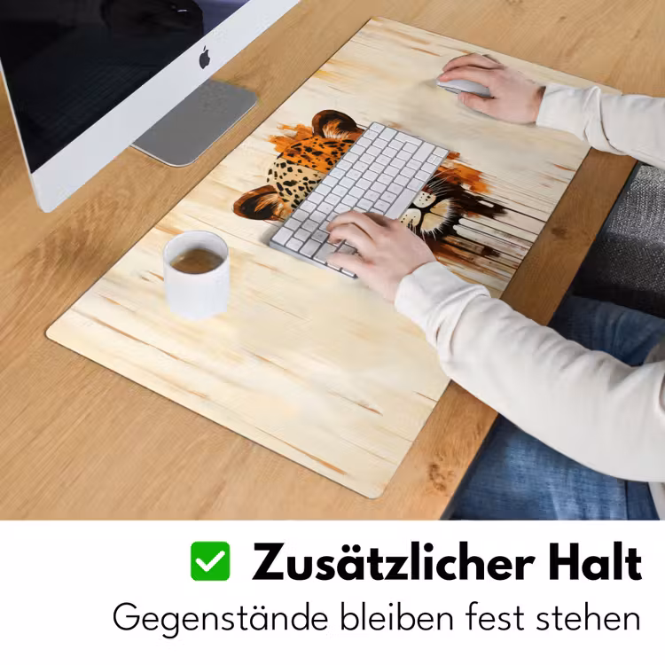 Luipaard - Symmetrisch - Strepen Muismat XXL klein -ysfeer3_duits