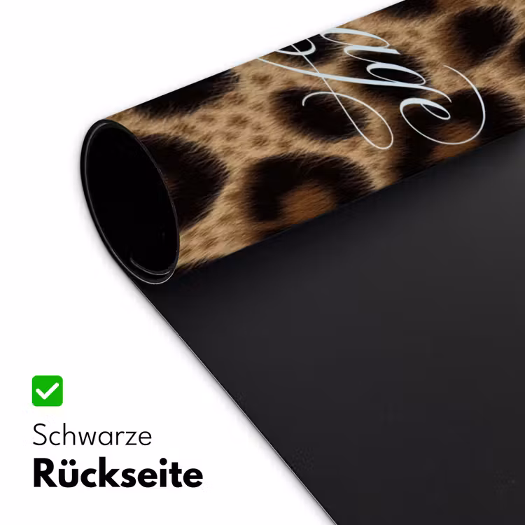 Luipaardprint - Bruin - Courage - Sierlijk Muismat XXL klein -ysfeer2_duits