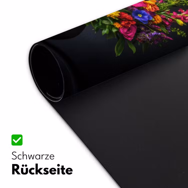 Felgekleurd - Bloemen - Vaas Muismat XXL klein -ysfeer2_duits