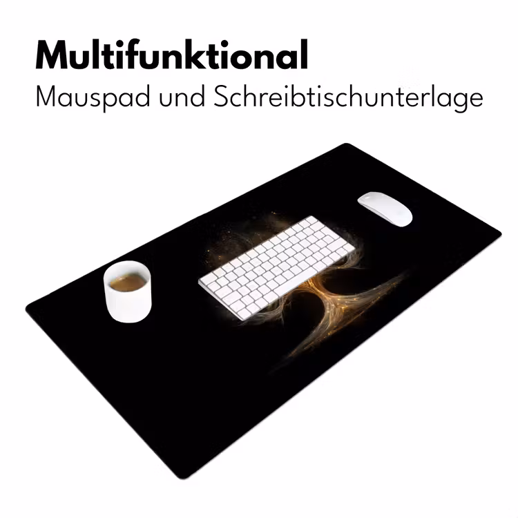 Lichtjes - Boom - Abstract - Zwart Muismat XXL klein -ysfeer4_duits