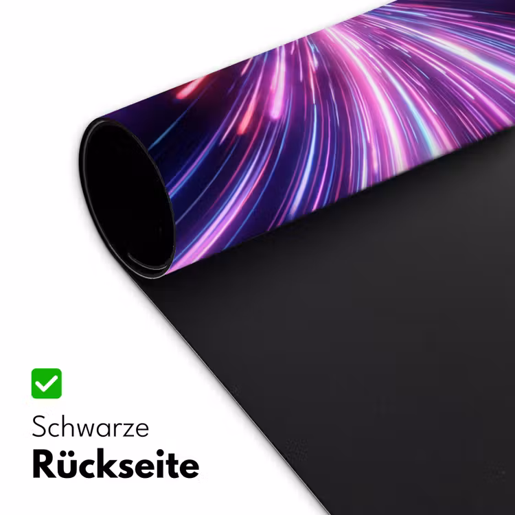 Lichtsnelheid - Ruimte - Roze - Paars Muismat XXL klein -ysfeer2_duits